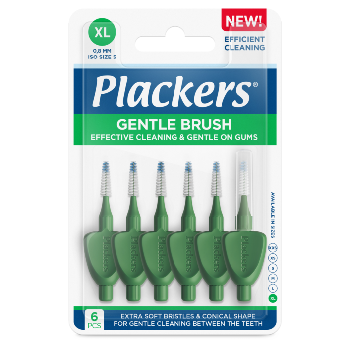 Plackers Gentle Brush XL 0.8 hammasväliharja 6 kpl kuva 4