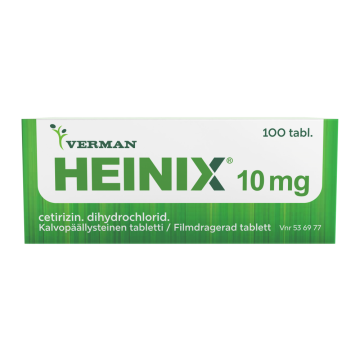 HEINIX tabletti, kalvopäällysteinen 10 mg 100 fol