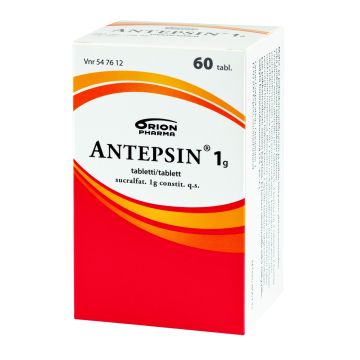ANTEPSIN tabletti 1 g 60 fol