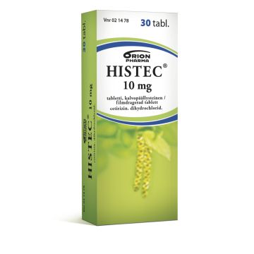 HISTEC tabletti, kalvopäällysteinen 10 mg 30 fol