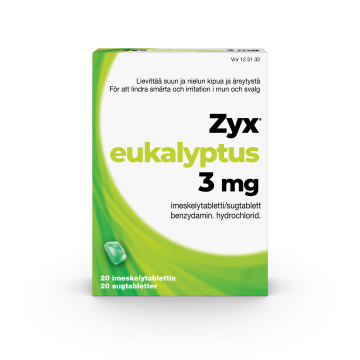 ZYX EUKALYPTUS imeskelytabletti 3 mg 20 fol