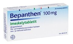 BEPANTHEN imeskelytabletti 100 mg 20 fol