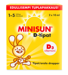 Minisun D-vitamiini tipat 2X10 ML